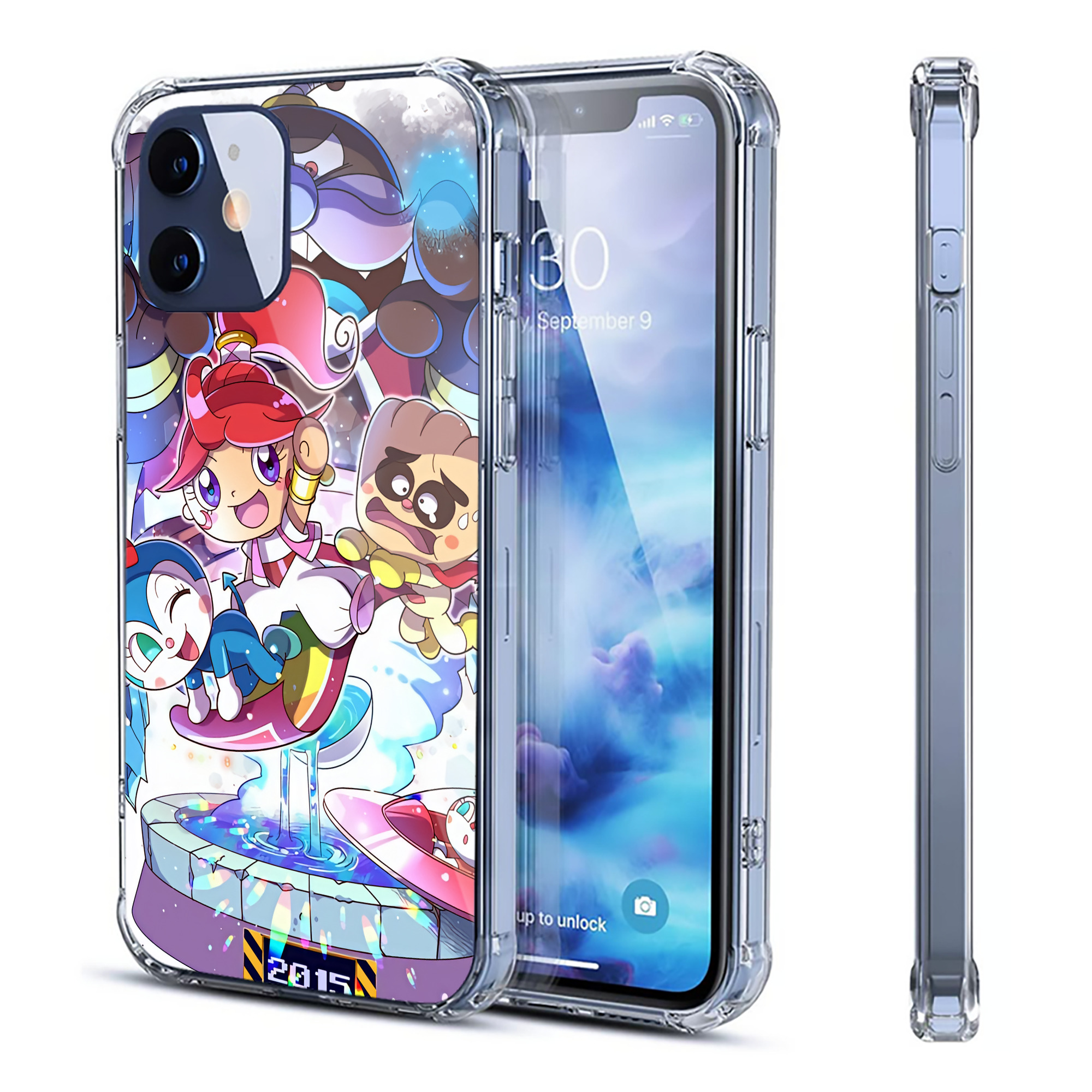 （画像用） アンパンマン Anpanman 【iPhone 12シリーズ対応】透明スマホケース（クリアソフトケース）